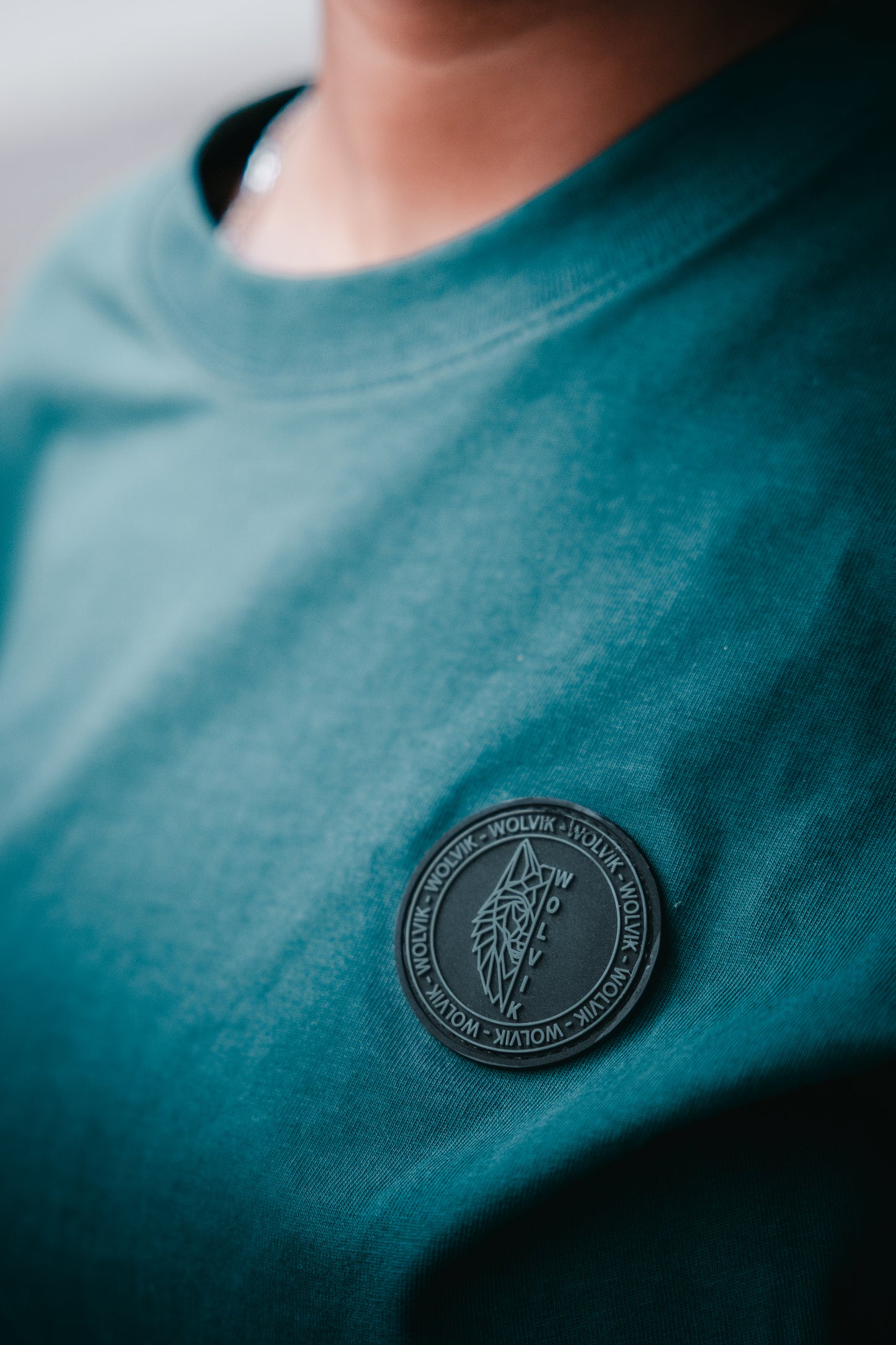 WOLVIK T-shirt Oversized - Dark Green