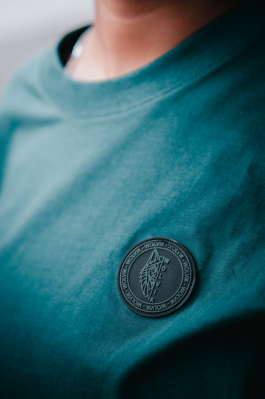 WOLVIK T-shirt Oversized - Dark Green