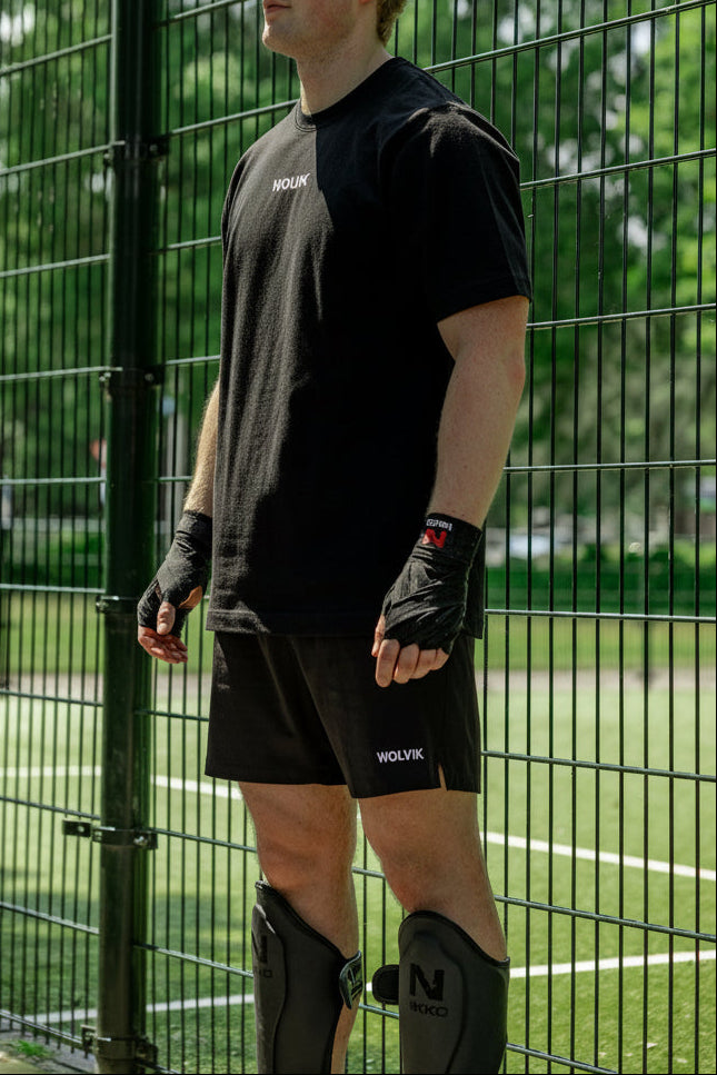 WOLVIK Performance Set Black - T-shirt & Sportshort