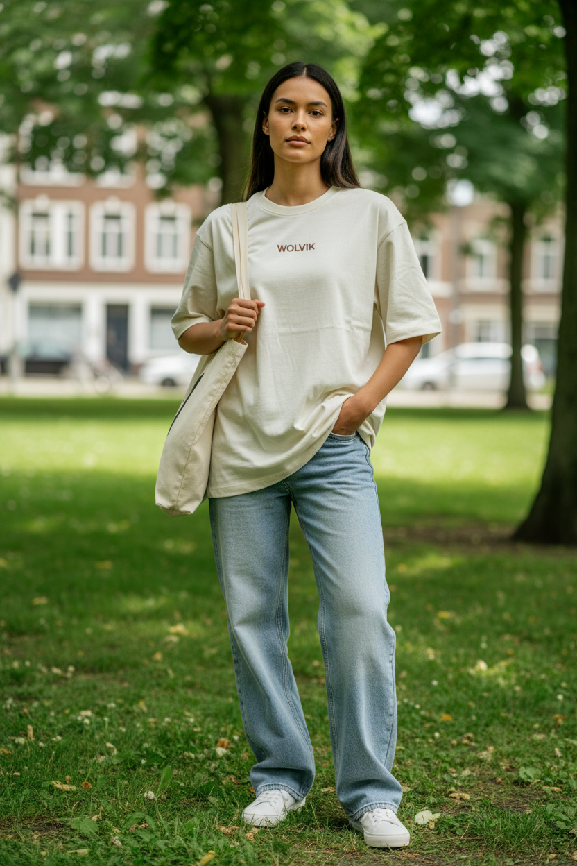 Dame WOLVIK cream tee naturel