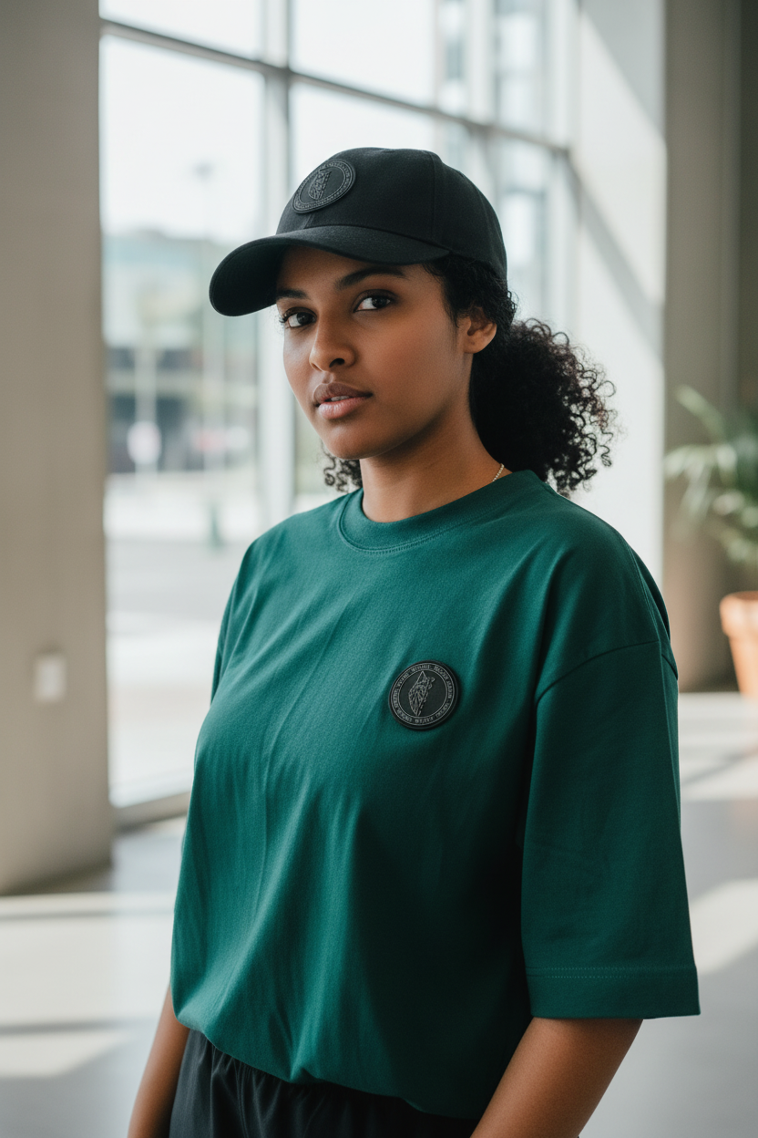 Model met cap - nieuwe pose