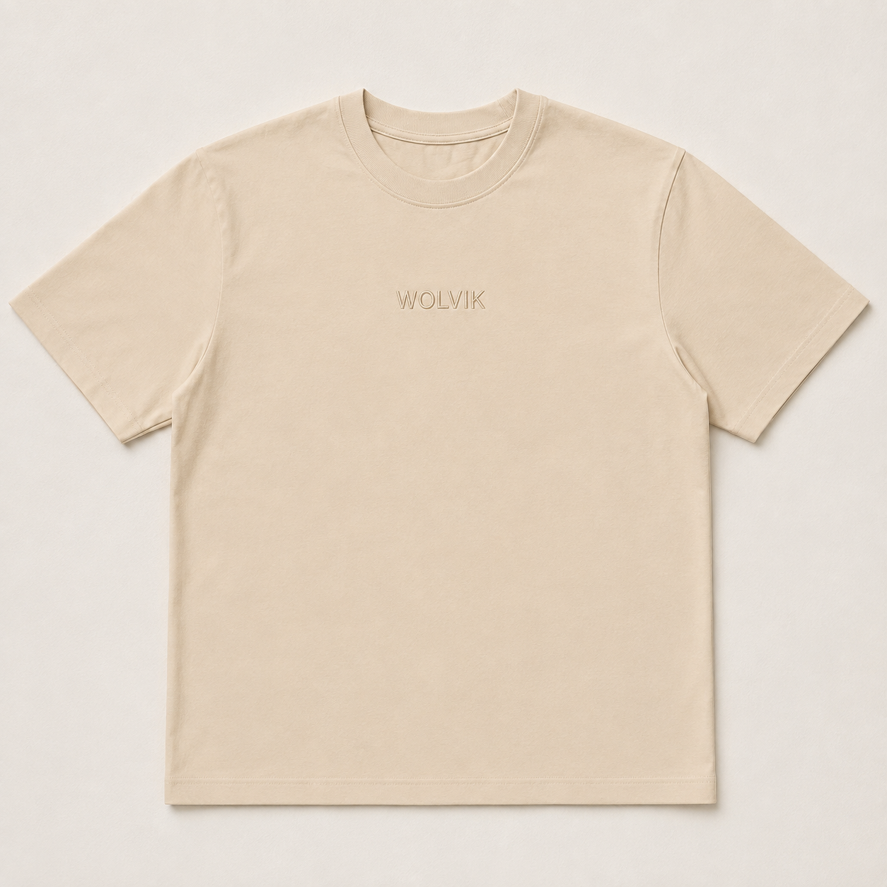 WOLVIK T-shirt Oversized Fit - Unisex Natural