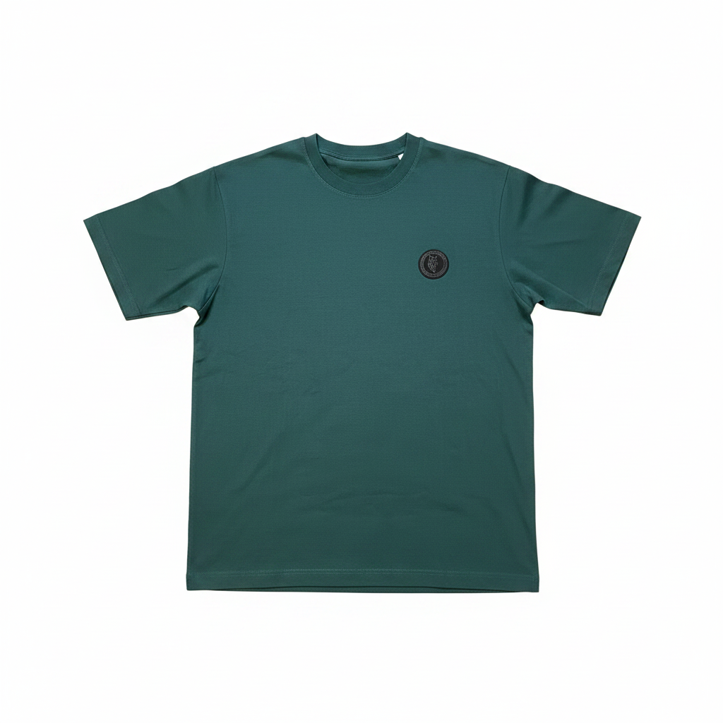 WOLVIK Teal T-shirt Flat Lay - Wit Achtergrond