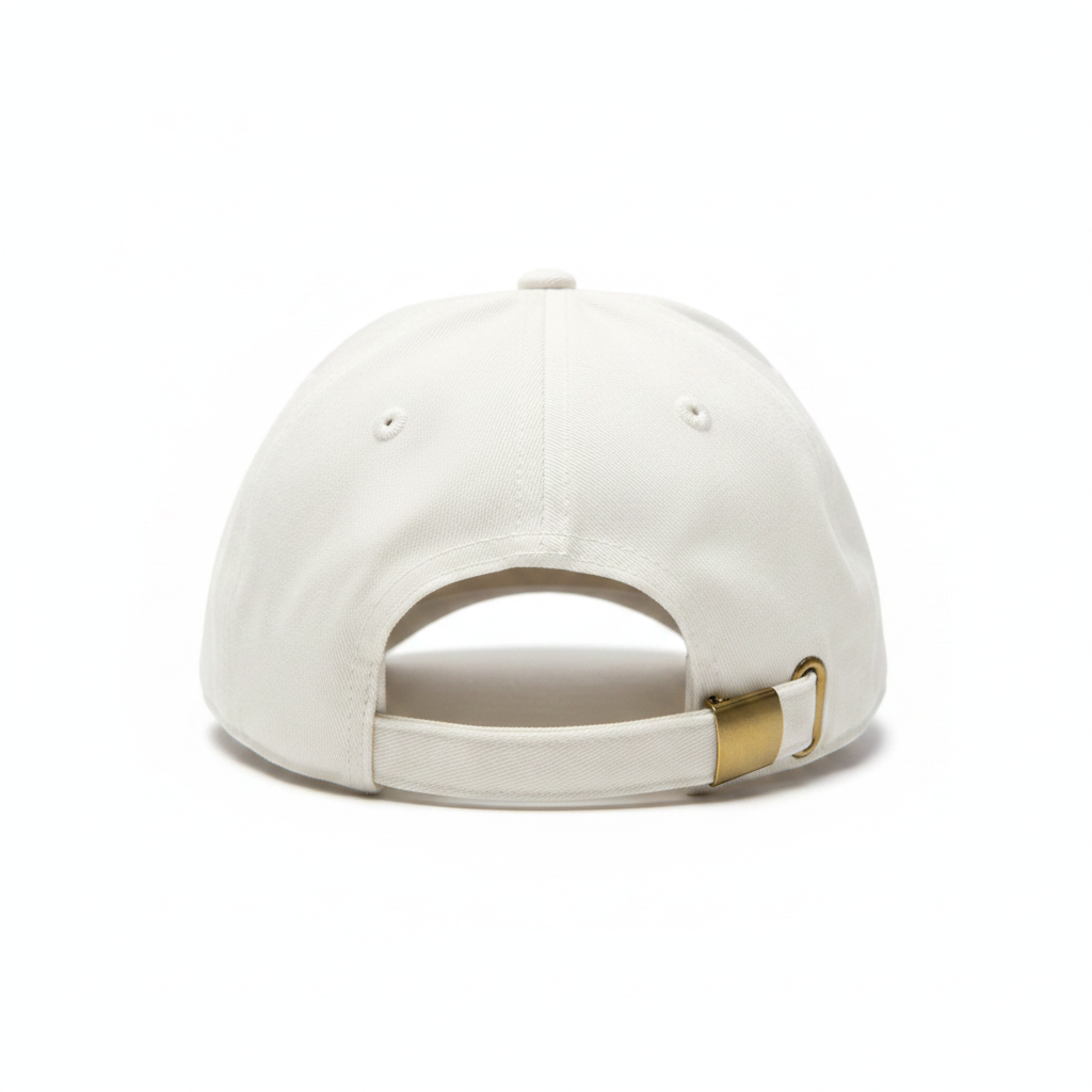 WOLVIK witte cap achterkant flat lay