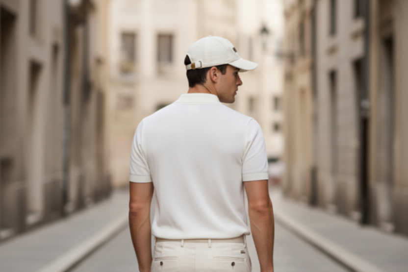 WOLVIK witte cap model achterkant